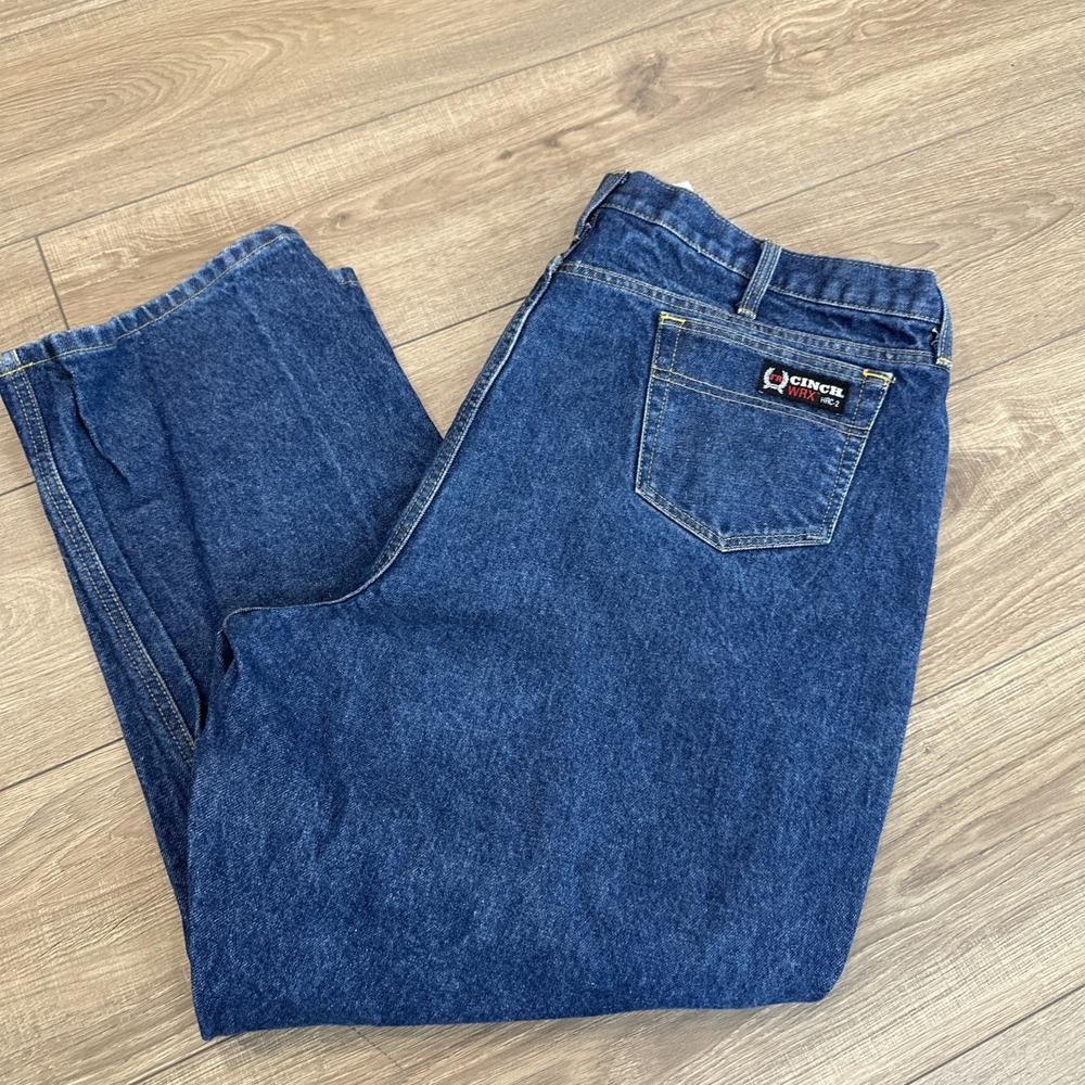 Cinch WRX FR Flame Resistant Jeans Men's White Label HRC‑2 44x30 Work Denim EUC